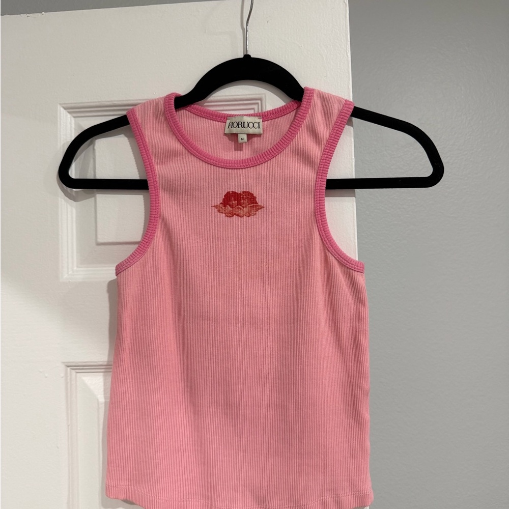 NEVER WORN fiorucci pink angel tank top